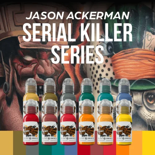 WorldFamous 12Color Jason Ackerman Serial Killer Set 1oz(30מ"ל)